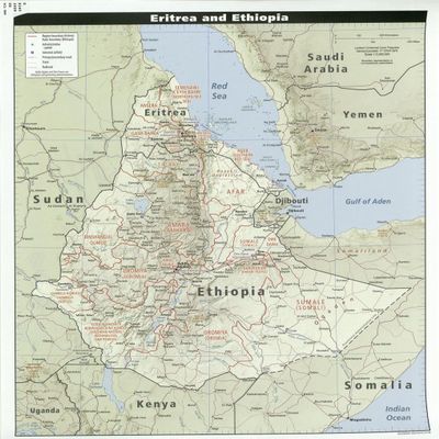 Gifts Delight Laminated 24x28 Poster: Economic Map - Ethiopia Introduction