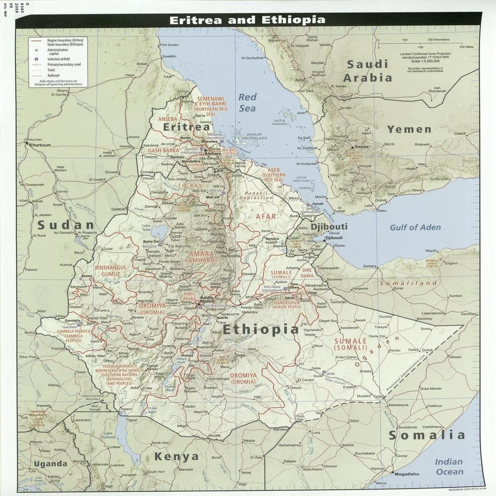 Gifts Delight Laminated 24x28 Poster: Economic Map - Ethiopia Introduction