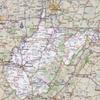 Laminated 27x24 High Quality Poster: Road Map - Highway Map Of West Virginia Virginia Map view 1