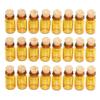 50PCS 0.5ml Mini Glass Wish Bottles with Corks Stoppers Small Bottle Decoration Crafts Vials Jars Gift DIY Bottles Decoration Message Weddings Wish Jewelry Party Favors(Brown) view 1