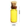 50PCS 0.5ml Mini Glass Wish Bottles with Corks Stoppers Small Bottle Decoration Crafts Vials Jars Gift DIY Bottles Decoration Message Weddings Wish Jewelry Party Favors(Brown) view 2