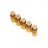 50PCS 0.5ml Mini Glass Wish Bottles with Corks Stoppers Small Bottle Decoration Crafts Vials Jars Gift DIY Bottles Decoration Message Weddings Wish Jewelry Party Favors(Brown) view 3