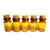 50PCS 0.5ml Mini Glass Wish Bottles with Corks Stoppers Small Bottle Decoration Crafts Vials Jars Gift DIY Bottles Decoration Message Weddings Wish Jewelry Party Favors(Brown) view 4