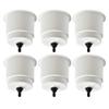 MARINE CITY White Closeable Plastic Cup Holder with Center Drain for 30 Oz Rocky Mountains Mug - Ideal for Marines, Boats, Yachts, RVs, Caravans (Pack of 6) view 1