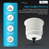 MARINE CITY White Closeable Plastic Cup Holder with Center Drain for 30 Oz Rocky Mountains Mug - Ideal for Marines, Boats, Yachts, RVs, Caravans (Pack of 6) view 3