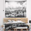 Designart ' Amazing Night in New York City' Cityscape Photo Tapestry Blanket Dcor Wall Art for Home and Office, Created On Lightweight Polyester Fabric Medium: 39 in. x 32 in view 1