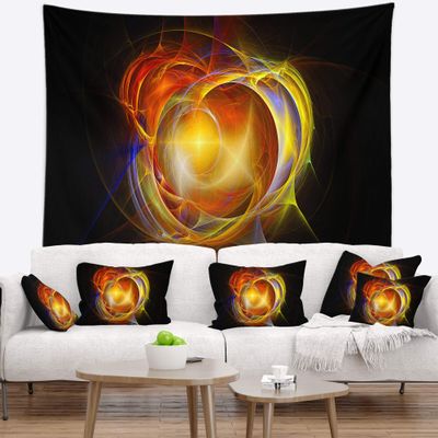 Designart Supernova Explosion in Black, Medium/39" x 32"