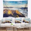 Designart ' Fantastic View of Val Gardena Valley' Seashore Tapestry Blanket Dcor Wall Art for Home and Office, Created On Lightweight Polyester Fabric Medium: 39 in. x 32 in view 1