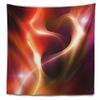 Designart Warm Red Fractal Design' Abstract Tapestry Blanket Dcor Wall Art for Home and Office Medium: 32" x 39" view 2