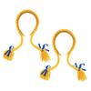 Beistle 52325 Pigtail Braids 2 Piece, OSFM, Yellow/Blue view 1