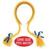 Beistle 52325 Pigtail Braids 2 Piece, OSFM, Yellow/Blue view 3