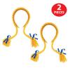 Beistle 52325 Pigtail Braids 2 Piece, OSFM, Yellow/Blue view 4