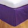 Selection Bedding Collection 1 PC Split Corner Bed Skirt 100% Egyptian Cotton Super Luxurious 300 Thread Count Drop Length 17 Inches. (Twil XL, Purple) view 1