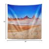 Designart ' Beauty Lake and Volcano on Altiplano' Modern Seascape Tapestry Blanket Dcor Wall Art for Home and Office Medium: 39 in. x 32 in view 4