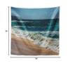 Designart ' Ideal Blue Atlantic Beach in Summertime' Seashore Tapestry Blanket Dcor Wall Art for Home and Office Medium: 39 in. x 32 in view 4