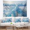 Designart ' Blue Ice Hummocks in Siberia Lake Baikal' Landscape Tapestry Blanket Dcor Wall Art for Home and Office, Created On Lightweight Polyester Fabric x Large: 92 in. x 78 in view 1