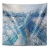 Designart ' Blue Ice Hummocks in Siberia Lake Baikal' Landscape Tapestry Blanket Dcor Wall Art for Home and Office, Created On Lightweight Polyester Fabric x Large: 92 in. x 78 in view 2