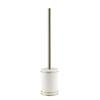 Gedy Olimpia Toilet Brush Toilet, Resin, Blanco-oro, 9.5 x 9.5 x 45 view 1