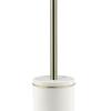 Gedy Olimpia Toilet Brush Toilet, Resin, Blanco-oro, 9.5 x 9.5 x 45 view 2
