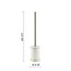 Gedy Olimpia Toilet Brush Toilet, Resin, Blanco-oro, 9.5 x 9.5 x 45 view 3