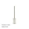 Gedy Olimpia Toilet Brush Toilet, Resin, Blanco-oro, 9.5 x 9.5 x 45 view 4