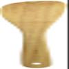 DELISH KITCHEN CC-1362 Pearl Metal Turner, Natural, Approx. Width 2.6 x Total Length 11.8 inches (65 x 300 mm), Wood view 2