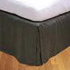 Selection Bedding Collection 1 PC Split Corner Bed Skirt 100% Egyptian Cotton Super Luxurious 300 Thread Count Drop Length 17 Inches. (Twil XL, Elephant Grey) view 1