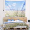 Designart ' Chamomiles with Hills on Background' Flower Tapestry Blanket Dcor Wall Art for Home and Office x Large: 92 in. x 78 in view 1
