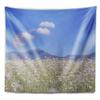 Designart ' Chamomiles with Hills on Background' Flower Tapestry Blanket Dcor Wall Art for Home and Office x Large: 92 in. x 78 in view 2