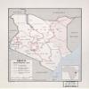 18" x 24" 1963 Map Of Kenya Somali Inhabited Area view 1