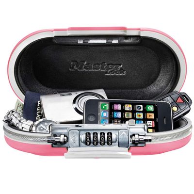 MasterLock 5900DPNK Pink Durable Water-Resistant Personal Portable Safe