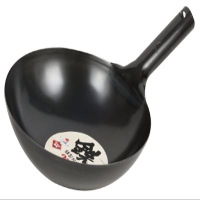 Pearl Metal HB-4214 Wok, Black, 10.6 inches (27 cm), Iron Beijing Pot