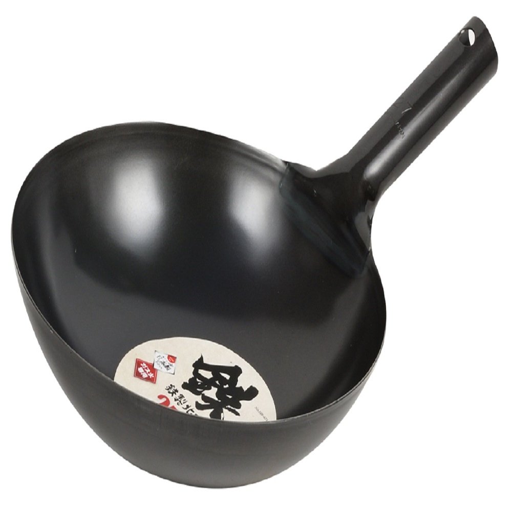 Pearl Metal HB-4214 Wok, Black, 10.6 inches (27 cm), Iron Beijing Pot