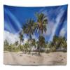 Designart ' Anakena Beach in Easter Island' Seascape Tapestry Blanket Dcor Wall Art for Home and Office, Created On Lightweight Polyester Fabric x Large: 92 in. x 78 in view 4