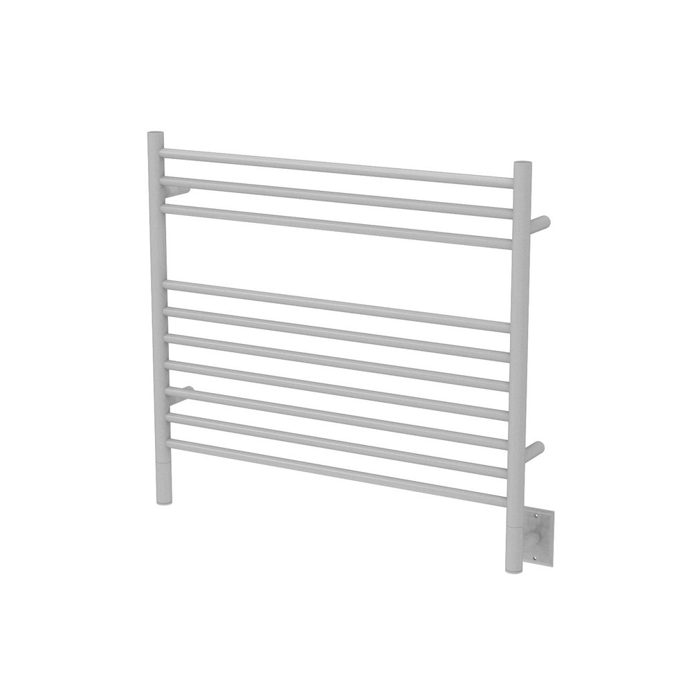 Amba Jeeves KSW Model K-Straight 10-Bar Hardwired Towel Warmer in White