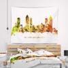 Designart ' Atlanta Georgia Skyline' Cityscape Tapestry Blanket Dcor Wall Art for Home and Office x Large: 92 in. x 78 in view 1