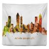 Designart ' Atlanta Georgia Skyline' Cityscape Tapestry Blanket Dcor Wall Art for Home and Office x Large: 92 in. x 78 in view 2