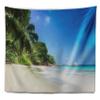Designart ' Beautiful Praslin Island Seychelles' Seascape Tapestry Blanket Dcor Wall Art for Home and Office x Large: 92 in. x 78 in view 2