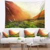 Designart ' Beautiful Meadow on Sunny Day' Landscape Tapestry Blanket Dcor Wall Art for Home and Office x Large: 92 in. x 78 in view 1