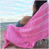 Aysesa-Sandproof Turkish Cotton Beach Towel Oversized w/Hidden-Pocket 75" Sand Free Blanket Extra Large Packable Travel Bath Towel Gift Men Women Made-in-Turkey view 1