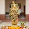 Esplanade - Lord Krishna Kishan Gopal Murti Idol Statue Sculpture - Brass - 29" - Multicolor view 2