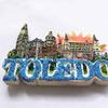 3D Toledo Spain Refrigerator Magnet La Catedral Style Souvenir Sticker,Spain Hand-Made Home and Kitchen Decoration Fridge Magnet view 4