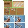 Double Row Plastic Metal Alloy Rod Curved Rail Window Curtain Track Poles Ceiling Mounting (300cm Dual Row) view 4