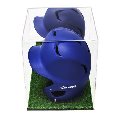 Better Display Cases Versatile Acrylic Display Case - Medium Rectangle Box with Mirror and Turf Base 12.25" x 10" x 10.5" (A012-MTB)