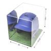Better Display Cases Versatile Acrylic Display Case - Medium Rectangle Box with Mirror and Turf Base 12.25" x 10" x 10.5" (A012-MTB) view 2