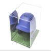 Better Display Cases Versatile Acrylic Display Case - Medium Rectangle Box with Mirror and Turf Base 12.25" x 10" x 10.5" (A012-MTB) view 3
