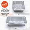 Spare Essentials (55 Count) 2.25LB Aluminum Containers with Lids (8.5"x6") - Disposable Foil Container for Takeout, Baking, Freezing, Food Storage - Aluminum Pans with Lids, To Go Containers view 2