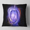 Designart Supernova Explosion Blue' Abstract Throw Living Room, Sofa, High Quality Pillow Insert + Cushion Cover Printed On Both Side 16 in. x 16 in view 1