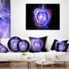 Designart Supernova Explosion Blue' Abstract Throw Living Room, Sofa, High Quality Pillow Insert + Cushion Cover Printed On Both Side 16 in. x 16 in view 3