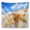 Designart ' Message in Bottle Buried in Sand' Seashore Photo Tapestry Blanket Dcor Wall Art for Home and Office, Created On Lightweight Polyester Fabric Medium: 39 in. x 32 in view 2